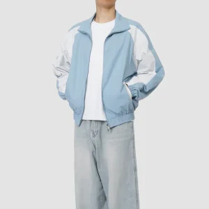 ONECE Color-block Blue&White WindBreaker
